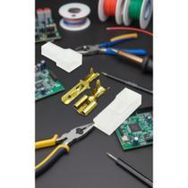 Kit 400 Terminais Elétricos 6,3mm Macho Fêmea + Capas Kit 400 Terminais Elétricos 6,3mm Macho Fêmea + Capas