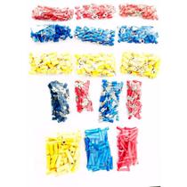 Kit 400 Terminais Garfo Olhal Pino Engate Femea E Macho Luva