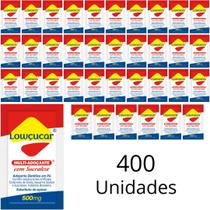 Kit 400 Unidades De Adoçante Diet Multi Adoçante Com Sucralose Lowçucar Em Sachê De 500mg Para Hotel E Pousada