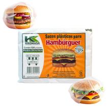 Kit 400un Saco Plástico Grande Para Hambúrguer 20x14cm-festa Kit 400un Saco Plástico Grande Para Hambúrguer 20x14cm-festa