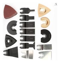 Kit 40pcs Laminas Múlt Serra Oscilante Broca Cabeça Cort Lix