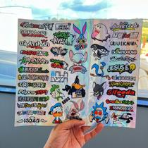 Kit 41 Adesivos Holográfico Para Moto Carro Bike Du'Adesivo