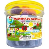 Kit 4,2 KG de Massinha de Modelar 2 Baldes 12 Cores 72 unid. Embalada uma a uma Lembrancinha Festa Kit 4,2 KG de Massinha de Modelar 2 Baldes 12 Cores 72 unid. Embalada uma a uma Lembrancinha Festa