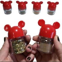 Kit 42 Potes De Temperos Vermelho para Lembrancinha