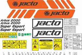 Kit 43 Adesivos Vinil UV Compatível Jacto Arbus 2000 SE Kit 43 Adesivos Vinil UV Compatível Jacto Arbus 2000 SE