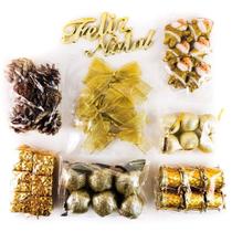 Kit 43 Enfeites Pendentes Para Árvore De Natal Dourado Decoração Natalina Kit 43 Enfeites Pendentes Para Árvore De Natal Dourado Decoração Natalina