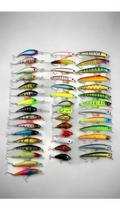 Kit 43 Iscas Artificiais Pesca Meia Água 5-10cm Kit 43 Iscas Artificiais Pesca Meia Água 5-10cm