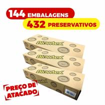 Kit 432 Preservativo Lubrificado Camisinha Blowtex Caixa (3x144)