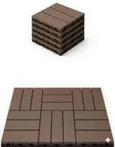 KIT 44 Peças Deck Modular Plástico 30x30