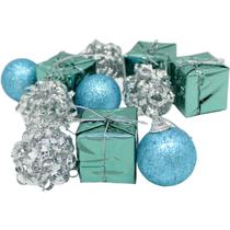 Kit 44 Pendentes Enfeite Bolas Presente Árvore Natal De 4cm