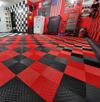 Kit 44un Estrado Plástico Modular 33x33 Garagem Automotiva