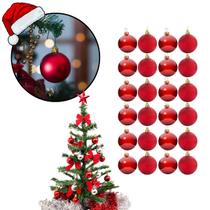 Kit 45 Bolas De Natal Lisa Fosca Glitter Enfeite Luxo Cores Bolinha Natalina 4cm Esfera Cromus Enfeitar Decorar Árvore