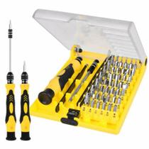 Kit 45 Peças Jogo Ferramentas Pontas Chaves Intercambiáveis Reparo Torx Philips Fenda