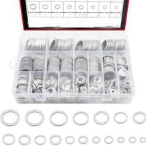 Kit 450 arruelas em aluminio diversos tamanhos