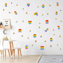 Kit 47 Adesivos de Parede Popit Decoração Kit 47 Adesivos de Parede Popit Decoração