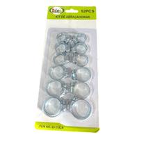 Kit 48 Abraçadeiras de metal tamanhos: 16/18/20/23/25 e 27mm Kit 48 Abraçadeiras de metal tamanhos: 16/18/20/23/25 e 27mm