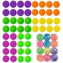 Kit 48 Bola Brinquedo Resistente Anti Stress Com Cravos Para Cachorro Pet Saúde Bucal