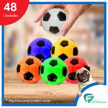 Kit 48 Bolinhas Anti Stress Futebol Apertar Fisioterapia