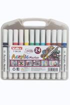 Kit 48 Caneta Marcador Permanente Tipo Posca Colorida Brush