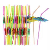 Kit 48 Canudo Colorido para Drinks Festas Canudo Flexível Frutas Guarda-chuva Festa Tropical Flamingo Canudo para Bar Kit 48 Canudo Colorido para Drinks Festas Canudo Flexível Frutas Guarda-chuva Festa Tropical Flamingo Canudo para Bar