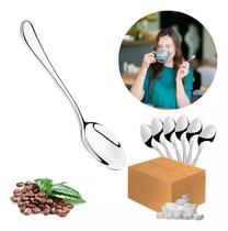 Kit 48 Colheres De Café Chá Aço Inox Limpa Facil 9cm Luxo Kit 48 Colheres De Café Chá Aço Inox Limpa Facil 9cm Luxo