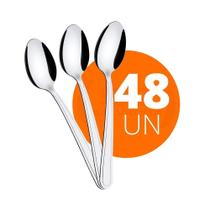 Kit - 48 Colheres De Sopa Búzios Em Aço Inox Cibag - Tramontina 23763000