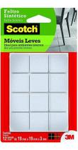 Kit 48 Feltro Adesivo Moveis Leves Quadrado Scotch 19mmx3mm