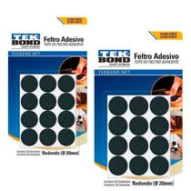 Kit 48 Feltro Protetor Adesivo Pé Sofá Cadeira Mesa Tekbond Preto Kit 48 Feltro Protetor Adesivo Pé Sofá Cadeira Mesa Tekbond Preto