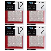 Kit 48 Gotas De Silicone Protetor Anti Impacto Redondo 20mm