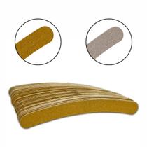 Kit 48 Lixas Big Banana Parda Dois Lados Grão 100/180 Unhas