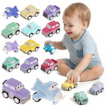 Kit 48 Mini Carrinhos Coloridos Infantis Com Rodas Emborrachadas Atacado