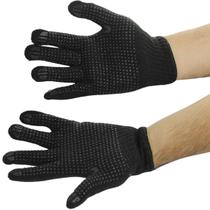 Kit 48 Pares Luva Malha Tricotada Pigmentada Preta Ca 36347 Volk