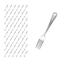 Kit 48 Pçs Garfo Reforçada Inox Restaurante / Casa / Bar
