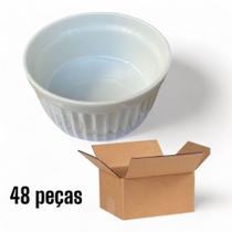 Kit 48 Pçs M Ramequim 150 Ml Porcelana Branca Caixa Fechada