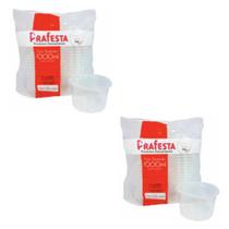 Kit 48 potes redondos descartaveis de 1000ml prafesta - 2 pacotes Kit 48 potes redondos descartaveis de 1000ml prafesta - 2 pacotes