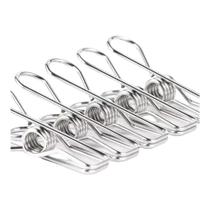Kit 48 prendedor de roupa de inox 6,5cm roupas varal