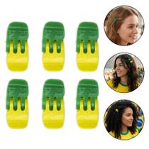 Kit 48 Presilha Pequena Verde Amarelo Seleção Brasil Torcida Kit 48 Presilha Pequena Verde Amarelo Seleção Brasil Torcida