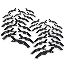 Kit 48 Presilhas Prendedor de Cabelo Bico Jacaré Crocodilo Cabeleireira Penteados Salão de Beleza Corte Escova Hair