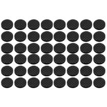 Kit 48 Protetores para Pés de Cadeira Anti Risco com Adesivo Redondo 2,5cm Aplik Ordene Preto