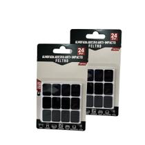 Kit 48 Protetores Pé Cadeira Feltro Quadrado Auto Adesivo