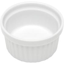 Kit 48 Ramequins Canelado 50ml Porcelana Branco Lyor Classic Restaurante