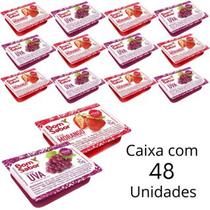 Kit 48 Unidades De Geleia De Morango e Uva Bom Sabor Em Sachê Blister De 15g Para Hotel