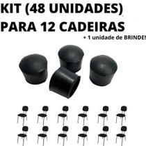 Kit 48 Unidades Sapata Borracha Ponteira Protetor 12 Cadeiras 1,9cm 3/4 Pol Kit 48 Unidades Sapata Borracha Ponteira Protetor 12 Cadeiras 1,9cm 3/4 Pol