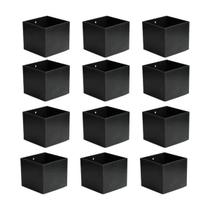 Kit 48 Vasos Decorativo Cachepot Pequeno Preto