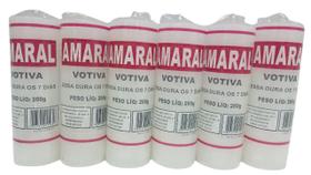 Kit 48 Velas Votiva 7 Dias Branca (260G) Velas Amaral