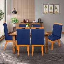 kit 4Cadeira Ana Matelassê tecido suede com Base Fixa de Madeira Maciça e Puxador Castanho