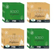 Kit 4cx Chá de Boldo e Espinheira Santa Orgânico (40 sachês) Digestão Kit 4cx Chá de Boldo e Espinheira Santa Orgânico (40 sachês) Digestão