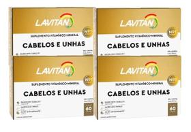 Kit 4cx Lavitan Cabelos E Unhas Com 60 Cápsulas - Cimed