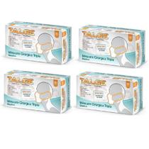 Kit 4cx Máscara Cirúrgica Descartável Tripla Proteção 200UN