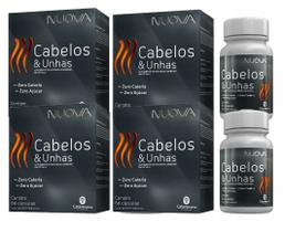 Kit 4cx Nuova Cabelos E Unhas 60 Cápsulas - Catarinense - Catarinense Pharma